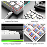 Teclado mecánico para juegos ZIYOU LANG T8 - Diseño luminoso RGB de 68 teclas