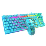 ZIYOU LANG T2 88 Keys Gaming Mechanical Luminous Keyboard and Mouse Set