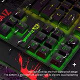ZIYOU LANG T2 Keyboard Mouse Set - 88 Keys Mechanical Gaming Keyboard with Luminous Mouse Combo