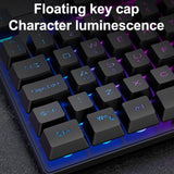 ZIYOU LANG T2 88 Keys Gaming Mechanical Luminous Keyboard and Mouse Set