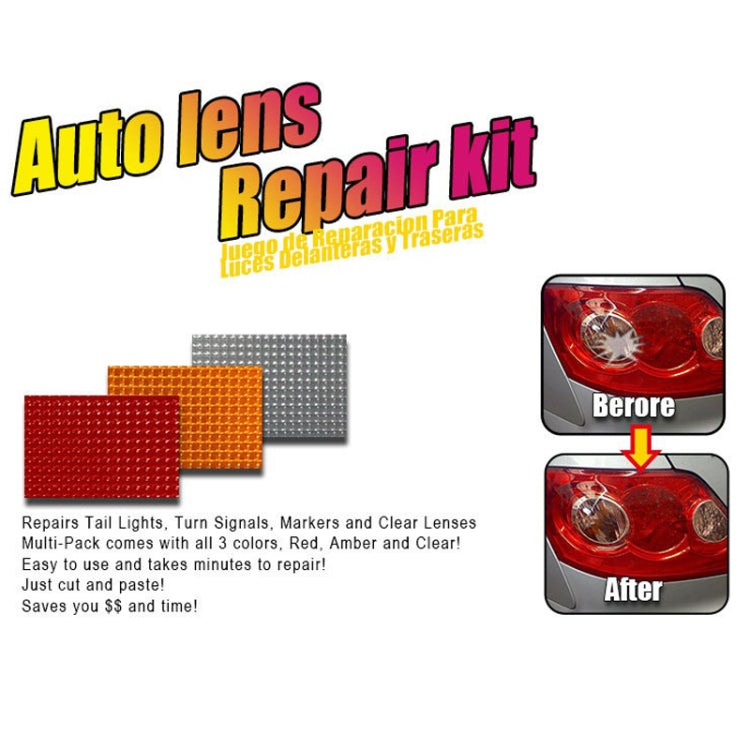 Parche de reparación de luces traseras de coche Sikeo - Kit de herramientas de reparación rápida para bricolaje