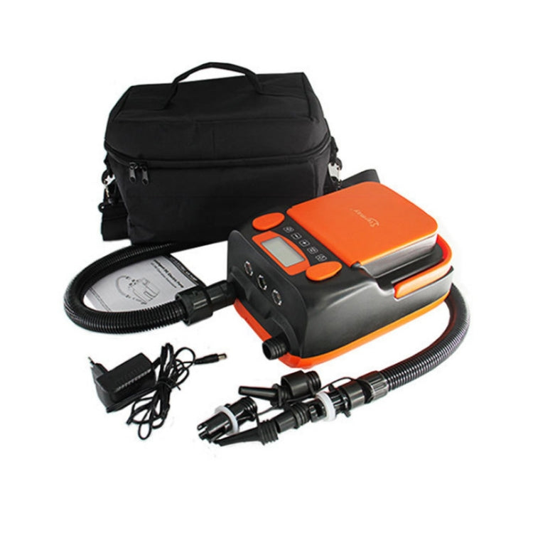 Bomba de aire para tabla de paddle surf STERMAY con pantalla LCD de 16 PSI para un inflado rápido