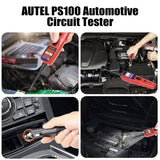 Probador de circuitos automotrices AUTEL PS100 Herramienta de diagnóstico de sistemas automotrices, Probador de circuitos automotrices