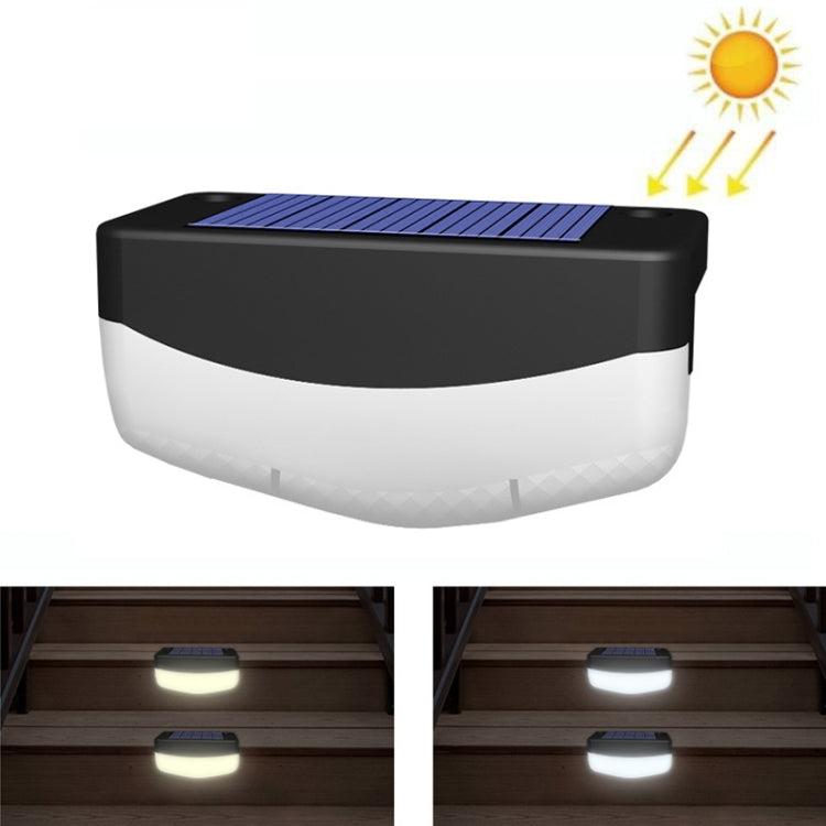 Solar Steps Lamp Outlet Landscape Garden Wall Lights, Warm White, White - LYDARZ