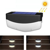 Solar Steps Lamp Outlet Landscape Garden Wall Lights, Warm White, White - LYDARZ