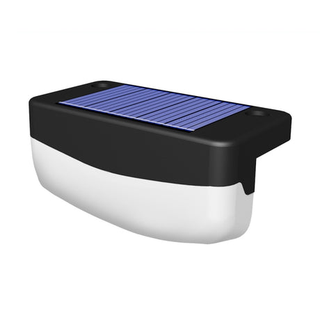 Solar Steps Lamp Outlet Landscape Garden Wall Lights, Warm White, White - LYDARZ