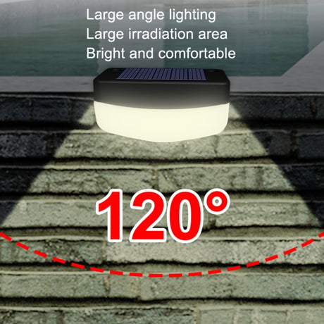 Solar Steps Lamp Outlet Landscape Garden Wall Lights, Warm White, White - LYDARZ
