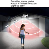Solar Wall Light with Motion Sensor for Human Body Induction and Simulation Camera Monitoring