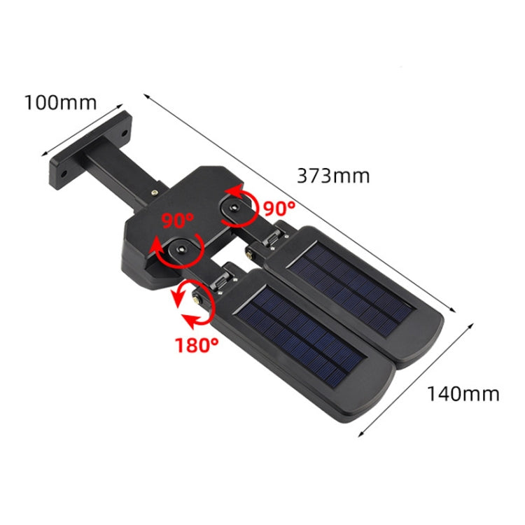 Solar Double Sided LED Human Body Induction Remote Control Wall Lamp, 200LED