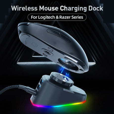 For Logitech G502 / GPW1 / 2 Wireless Mouse Charging Dock Stand - LYDARZ