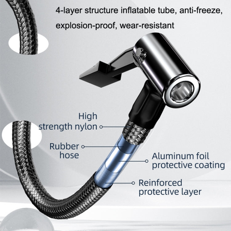 Bomba de aire portátil para coche YX1819: inflador con cable de alta potencia para neumáticos de vehículos eléctricos