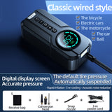 Bomba de aire portátil para coche YX1819: inflador con cable de alta potencia para neumáticos de vehículos eléctricos