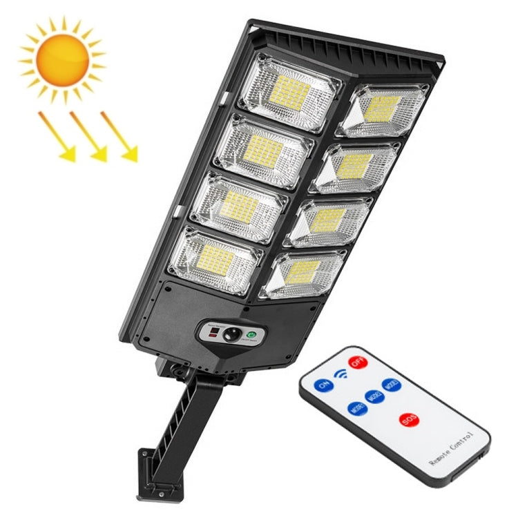 E-SMARTER LED Strong Light Dual Row Road Light Solar Garden Sensor Light, Style:, W789A-4, W789B-4