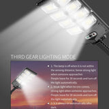 E-SMARTER LED Strong Light Dual Row Solar Garden Sensor Light