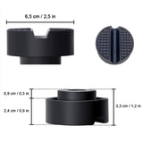 Bloque de soporte para gato de automóvil (4 unidades): soporte de goma universal para mantenimiento del vehículo.