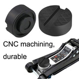 Bloque de soporte para gato de automóvil (4 unidades): soporte de goma universal para mantenimiento del vehículo.