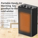 Office Household Mute Desktop Shaking Head Electric Heaters, Spec:, Knob (EU Plug), Screen (EU Plug), Knob (UK Plug), Screen (UK Plug)