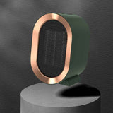 XH-1201 Winter Desktop Small Heater Quiet Fast Heat PTC Electric Heater, US Plug, White, Green, Blue