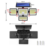 TY12101 Solar Home Wall Light Human Induction Garage Street Lamp Outdoor Courtyard Light, 208 LED