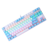 BAJEAL K100 87 Keys Green Shaft Wired Mechanical Keyboard