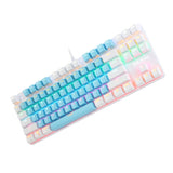 BAJEAL K100 87 Keys Green Shaft Wired Mechanical Keyboard