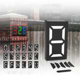 Lámpara solar para placa de número N766B - Aplique de pared impermeable para exteriores