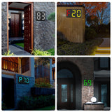 N766B Solar Number Doorplate Lamp - Outdoor Waterproof Wall Lights