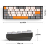 ZIYOU LANG K68 Mechanical Keyboard - 68 Keys Bluetooth Wireless Dual Model Ergonomic Design