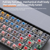 ZIYOU LANG K68 Mechanical Keyboard - 68 Keys Bluetooth Wireless Dual Model Ergonomic Design