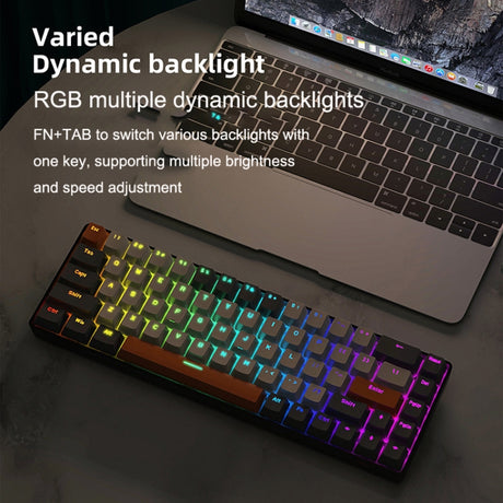 ZIYOU LANG T8 68 Keys RGB Gaming Mechanical Keyboard, Cable Length - LYDARZ