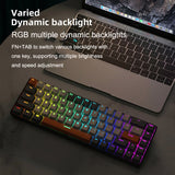 Teclado mecánico para juegos ZIYOU LANG T8 de 68 teclas RGB, longitud del cable