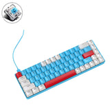 ZIYOU LANG T8 68 Keys RGB Gaming Mechanical Keyboard, Cable Length