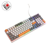 Teclado mecánico con cable brillante ZIYOU LANG K3 de 100 teclas para juegos
