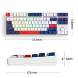 ZIYOU LANG K87 87-Keys Hot-Swappable Wired Mechanical Keyboard