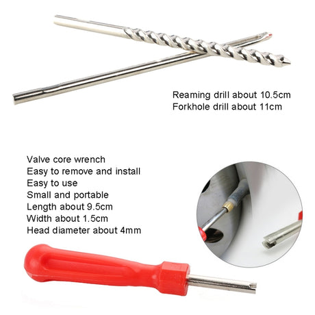 11pcs/set Car Vacuum Tire Repair Tools Tire Repair Needle Rubber Strip Tool Set - LYDARZ