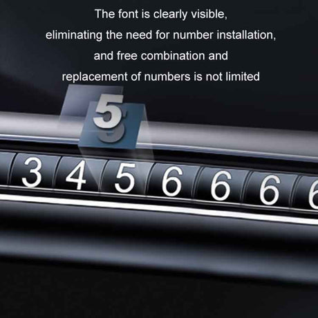 Vehicle Safety Hammer Temporary Parking Phone Number Plate