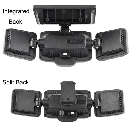 Remote Control Solar Wall Light LED Triple Rotation Sensor Flood Light - LYDARZ