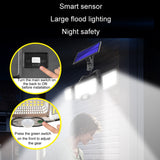 Remote Control Solar Wall Light with LED Triple Rotation and Sensor Flood Light