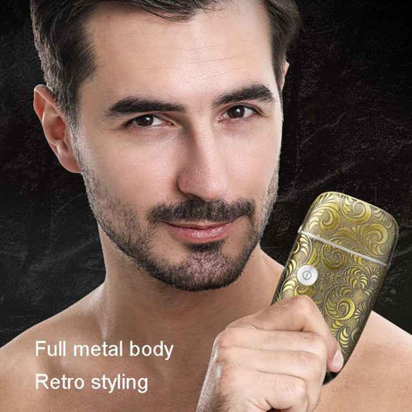 Men Bald Haircut 2 In 1 Electric Hair Clipper Waterproof Set, 962 Gold, 962 Gray