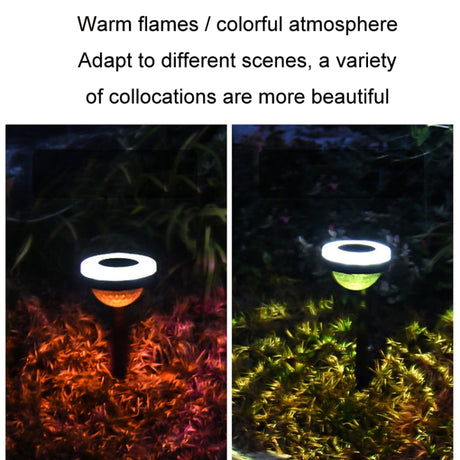 Outdoor Solar LED Dual Light Source Ground Plug Light, JG04801 Color Light - LYDARZ
