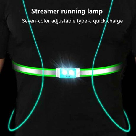 USB Rechargeable Running Light Strap Chest Light