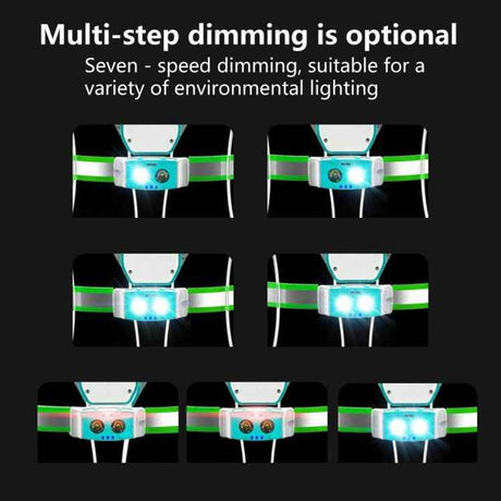 USB Rechargeable Running Light Strap Chest Light