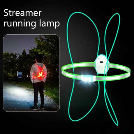 USB Rechargeable Running Light Strap Chest Light