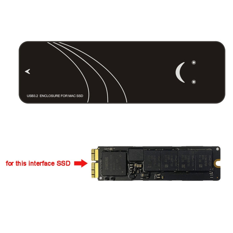 USB 3.2 Mac SSD Enclosure Adapter for MacBook Air/Pro (2013-2017) - 20Gbps & 10Gbps Cable Kit