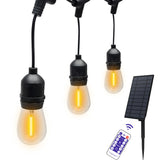 Outdoor Solar String Lights for Christmas - Remote Control RGB Decoration