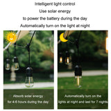 Outdoor Solar String Lights for Christmas - Remote Control RGB Decoration