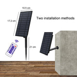 Outdoor Solar String Lights for Christmas - Remote Control RGB Decoration