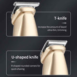 5 In 1 Haircut Digital Display Water Washing Shaver Nose Hair Electric Push Shear Set, LK-881 5 In 1 (Gold), LK-881 5 In 1 (Silver)