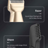 5 In 1 Haircut Digital Display Water Washing Shaver Nose Hair Electric Push Shear Set, LK-881 5 In 1 (Gold), LK-881 5 In 1 (Silver)