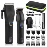 Men Electric Haircutting Tools Set Sculpting Electric Clipper, LM-2027 2 In 1 (Black), LM-2027 2 In 1 (Gold)